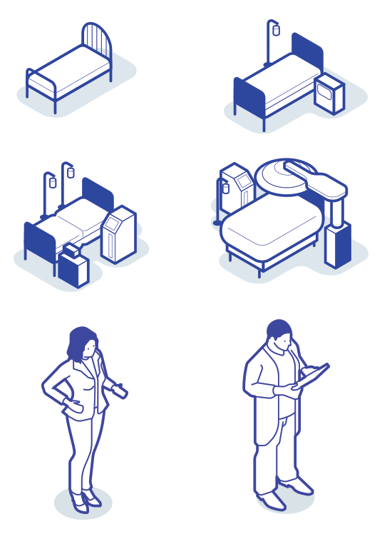 Hospital illustrations