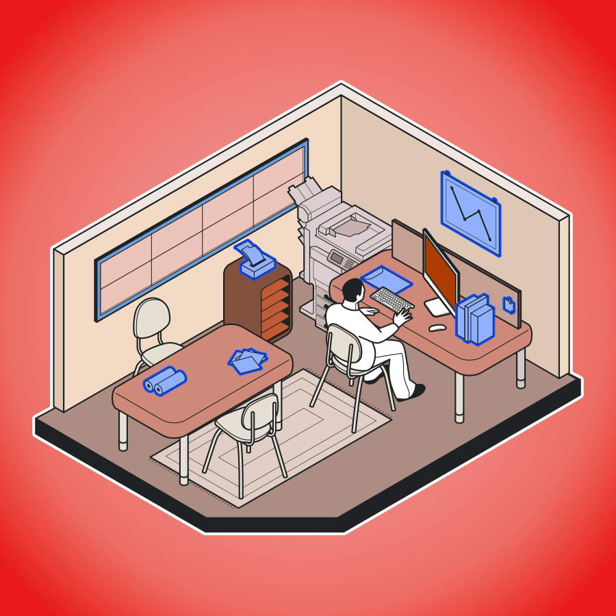 Thumb Isometric Infographics